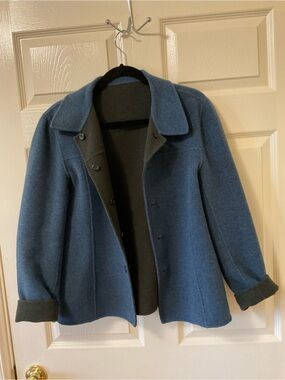 Pendleton Blue Wool Blazer Jacket